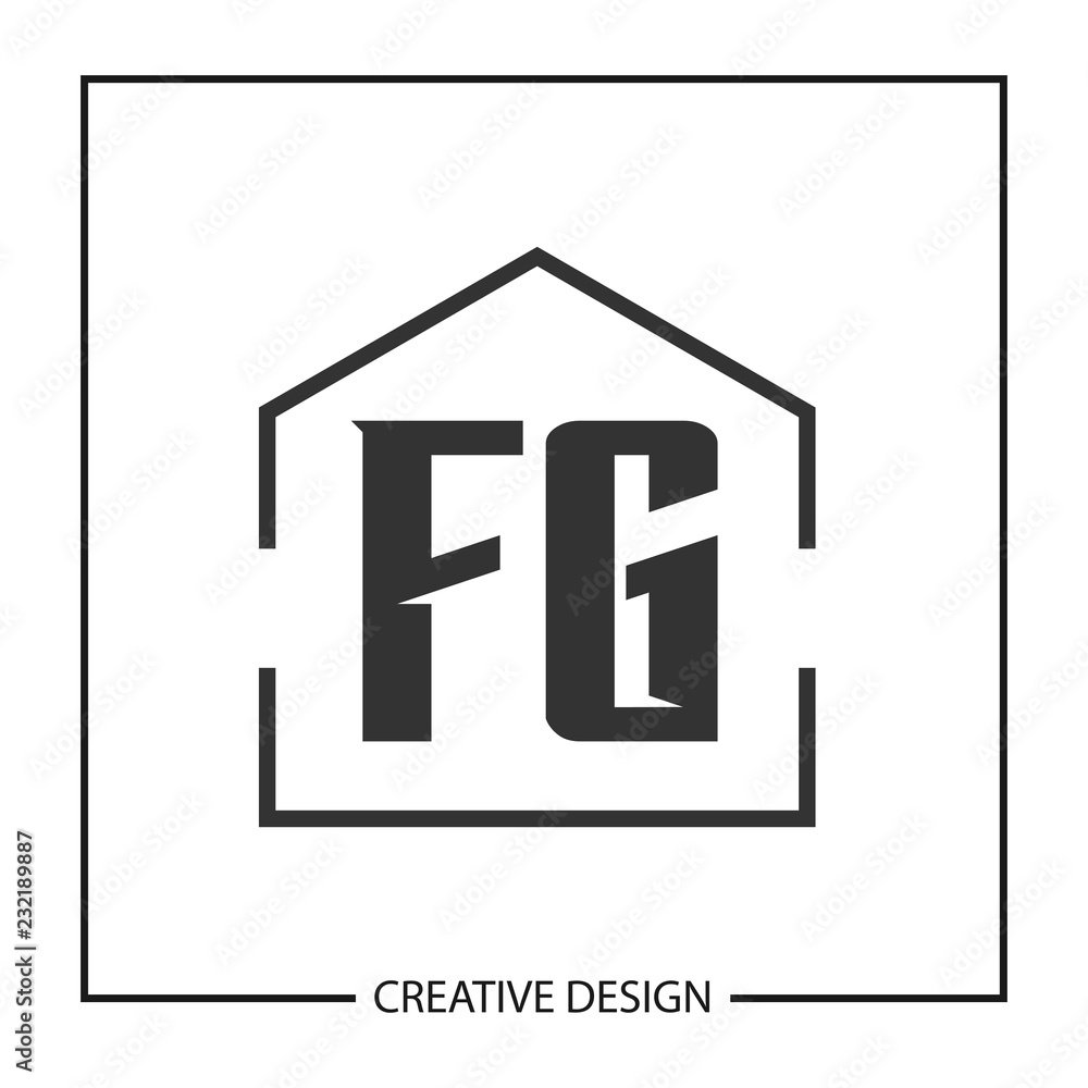 Fototapeta premium Initial Letter FG Logo Template Design Vector Illustration