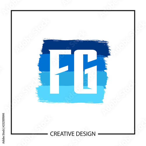 Initial Letter FG Logo Template Design Vector Illustration