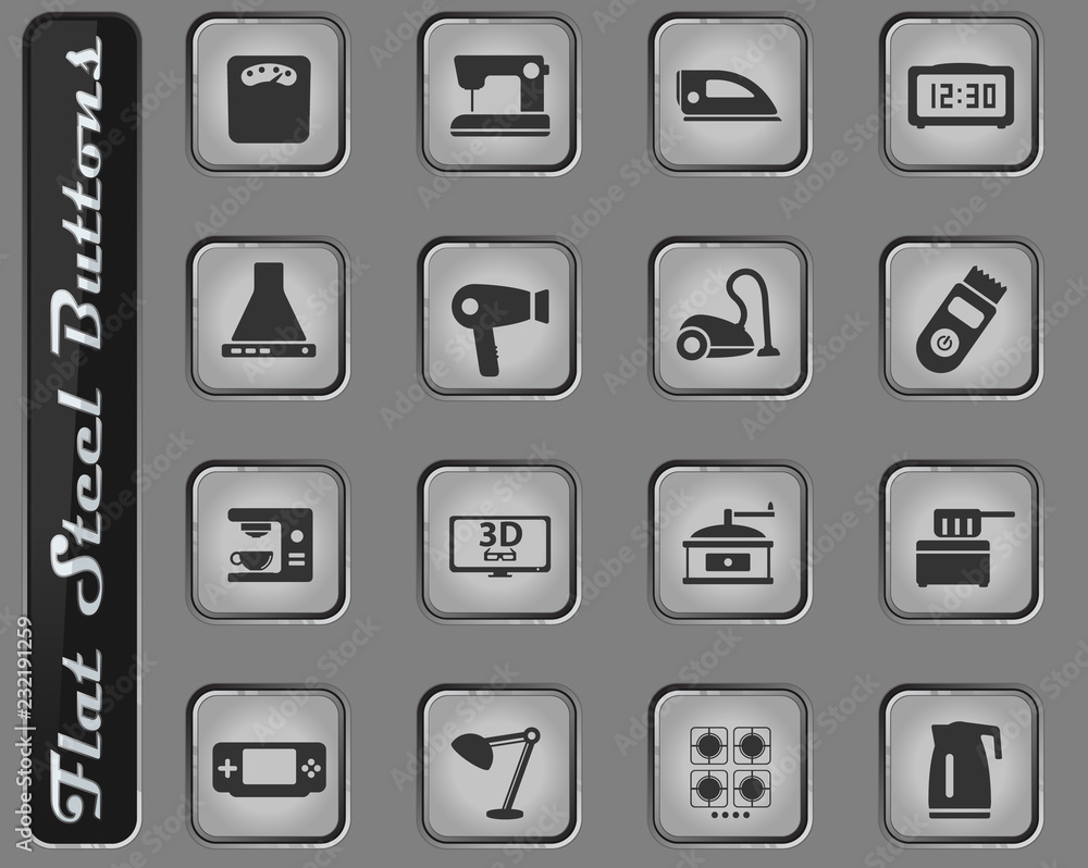 Home applicances simply icons Home applicances simply icons
