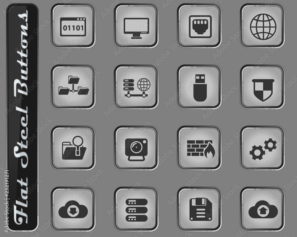 hosting provider icon set hosting provider icon set