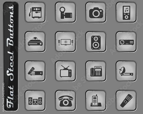 Home applicances simply icons