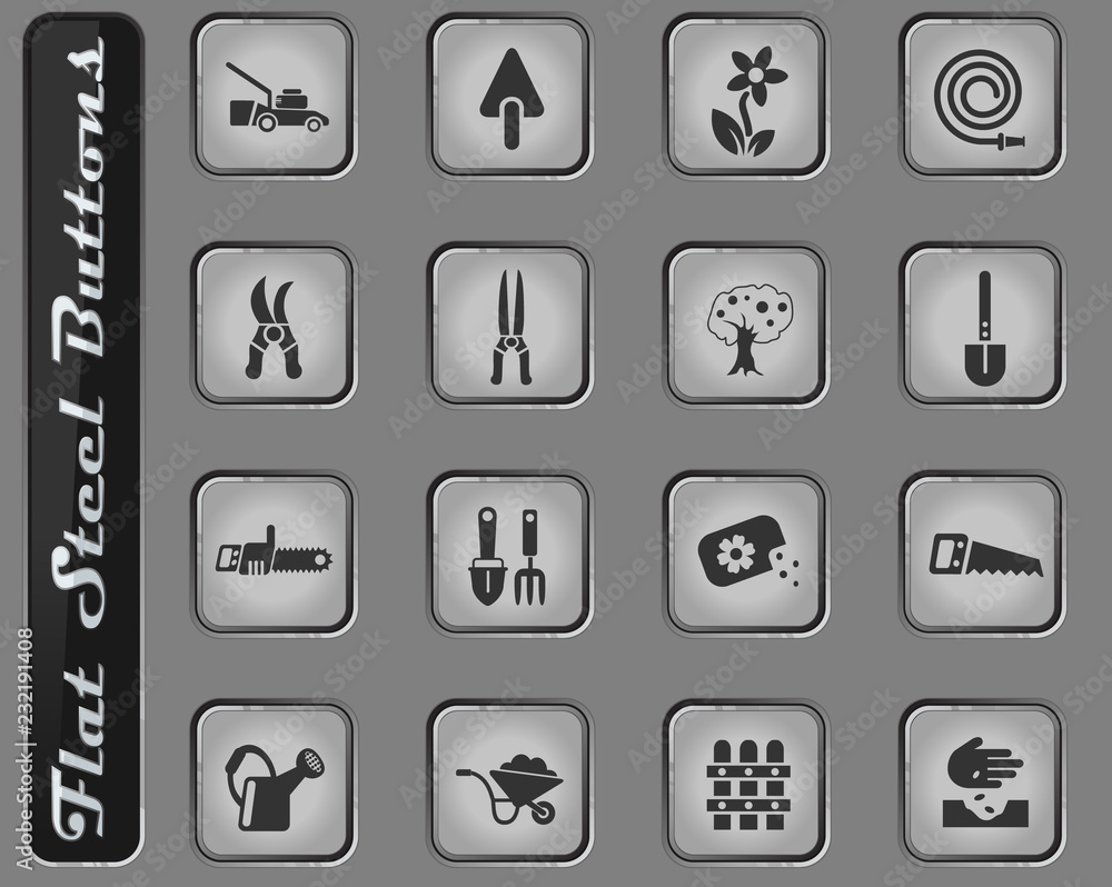 landscape design icon set landscape design icon set