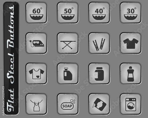 laundry icon set