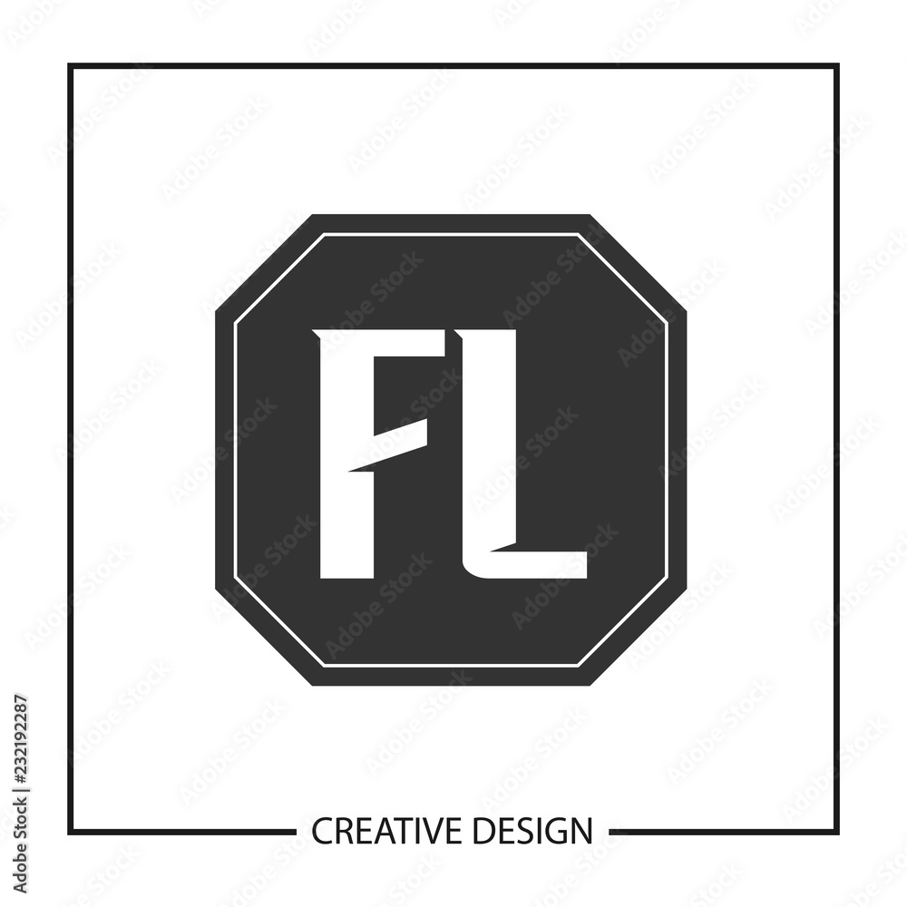 Initial Letter FL Logo Template Design Vector Illustration Initial Letter FL Logo Template Design Vector Illustration