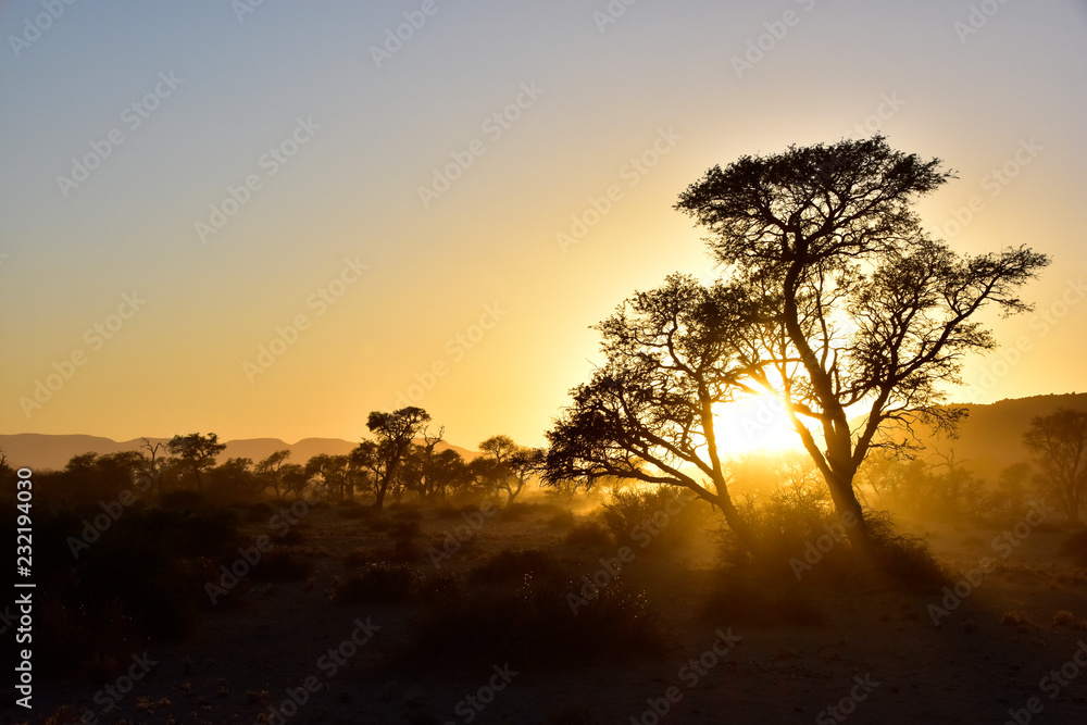 Sonnenaufgang im Namib-Naukluft National Park Namibia