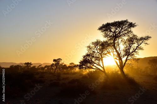 Sonnenaufgang im Namib-Naukluft National Park Namibia
