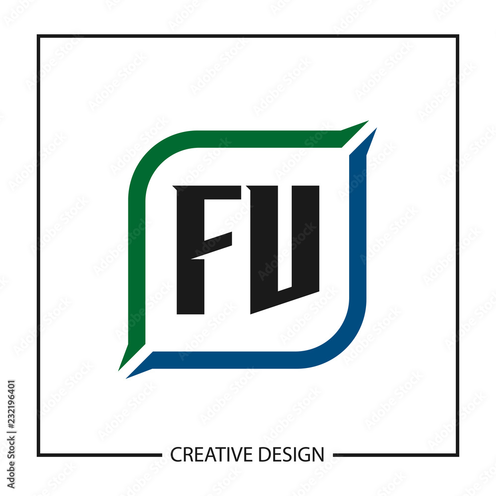 Initial Letter FV Logo Template Design Vector Illustration Initial Letter FV Logo Template Design Vector Illustration