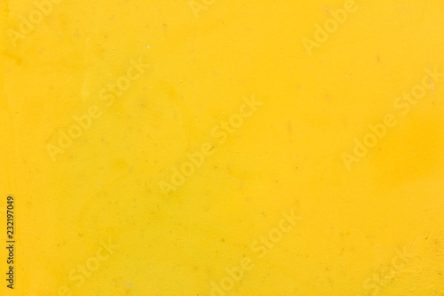 Yellow metal plate surface uneven