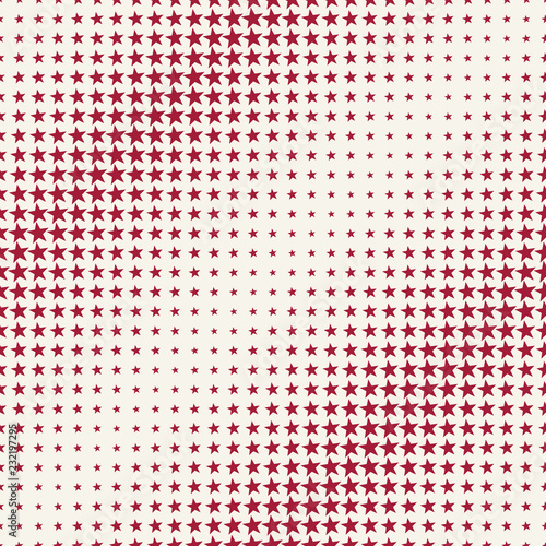 Geometric halftone vector pattern with stars. Usable as border, design element or background.