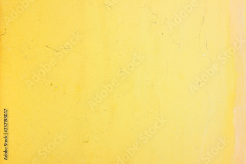 Yellow metal plate discolored pale