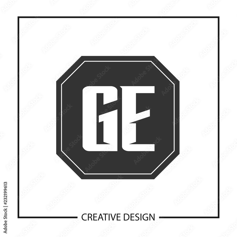 Initial Letter GE Logo Template Design Vector Illustration Initial Letter GE Logo Template Design Vector Illustration