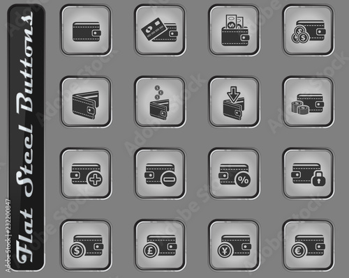 set of money icons