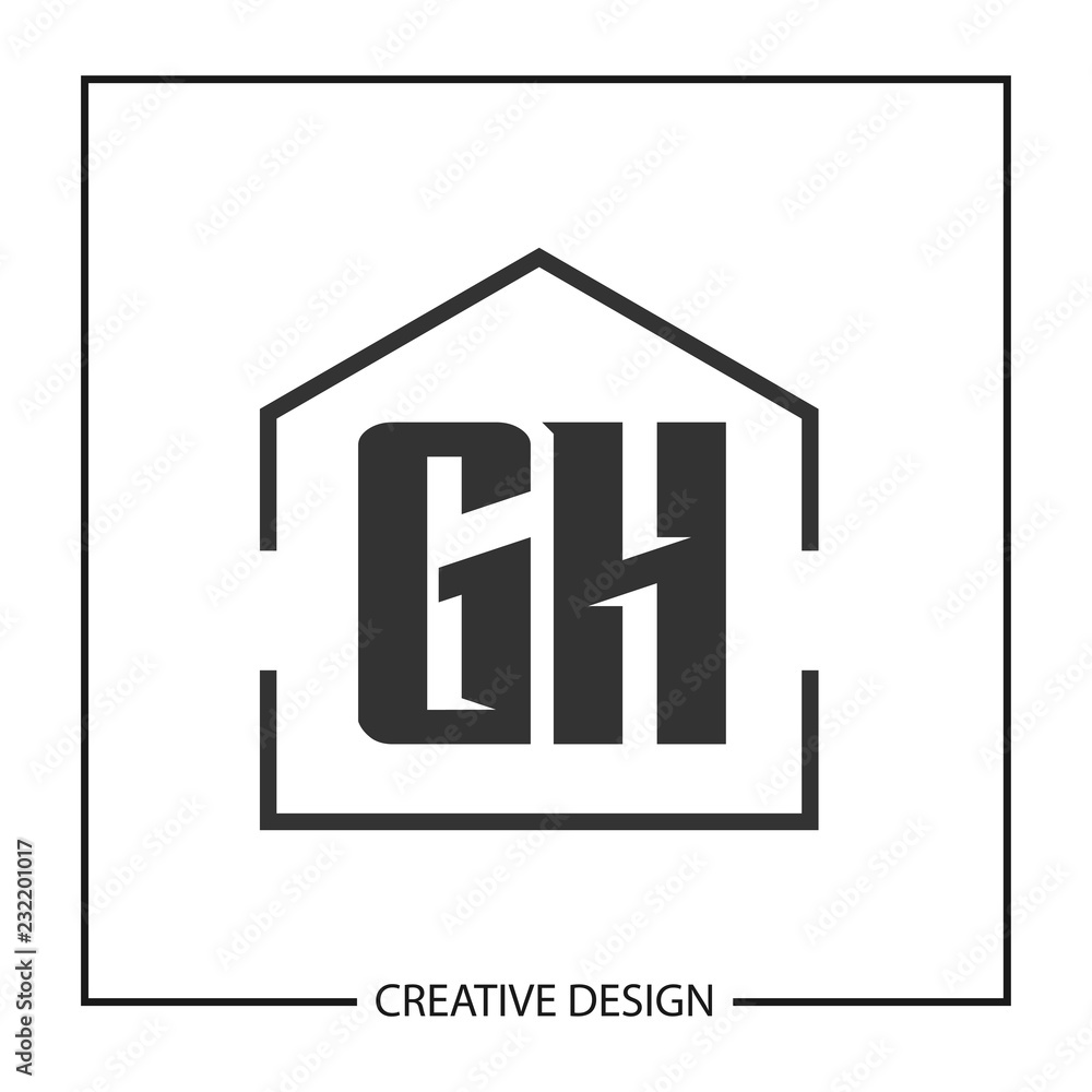 Initial Letter GH Logo Template Design Vector Illustration Initial Letter GH Logo Template Design Vector Illustration