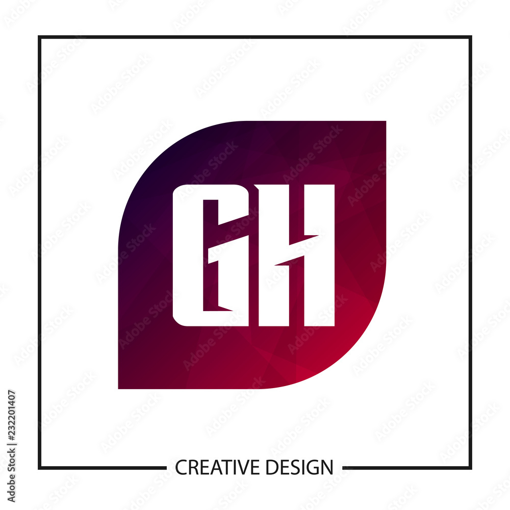 Initial Letter GH Logo Template Design Vector Illustration Initial Letter GH Logo Template Design Vector Illustration