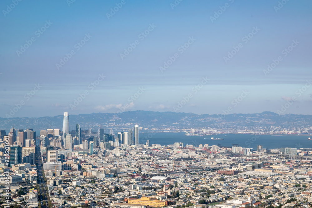 San Francisco twin peaks view