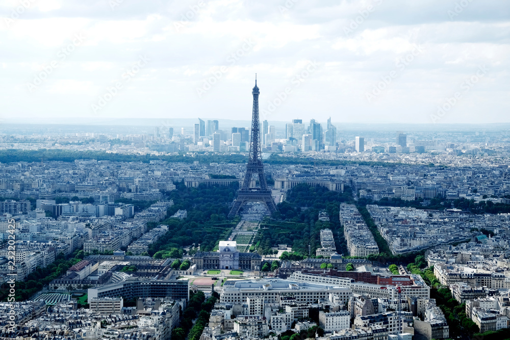 View of Eiffel Tower from Tower Montparnasse