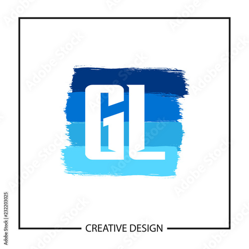 Initial Letter GL Logo Template Design Vector Illustration
