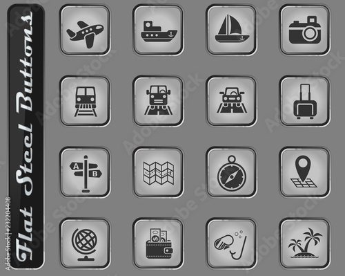 travel icon set