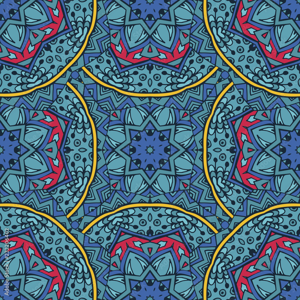 abstract ethnic vintage seamless pattern tribal background