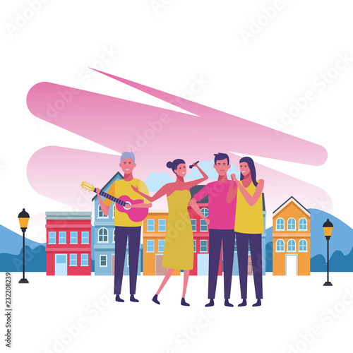 friends group cartoon