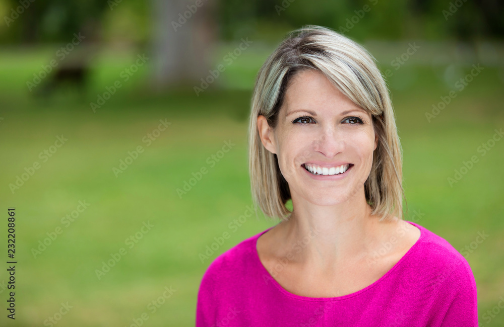 Portrait Of A Mature Woman Smiling Portrait Of A Mature Woman Smiling