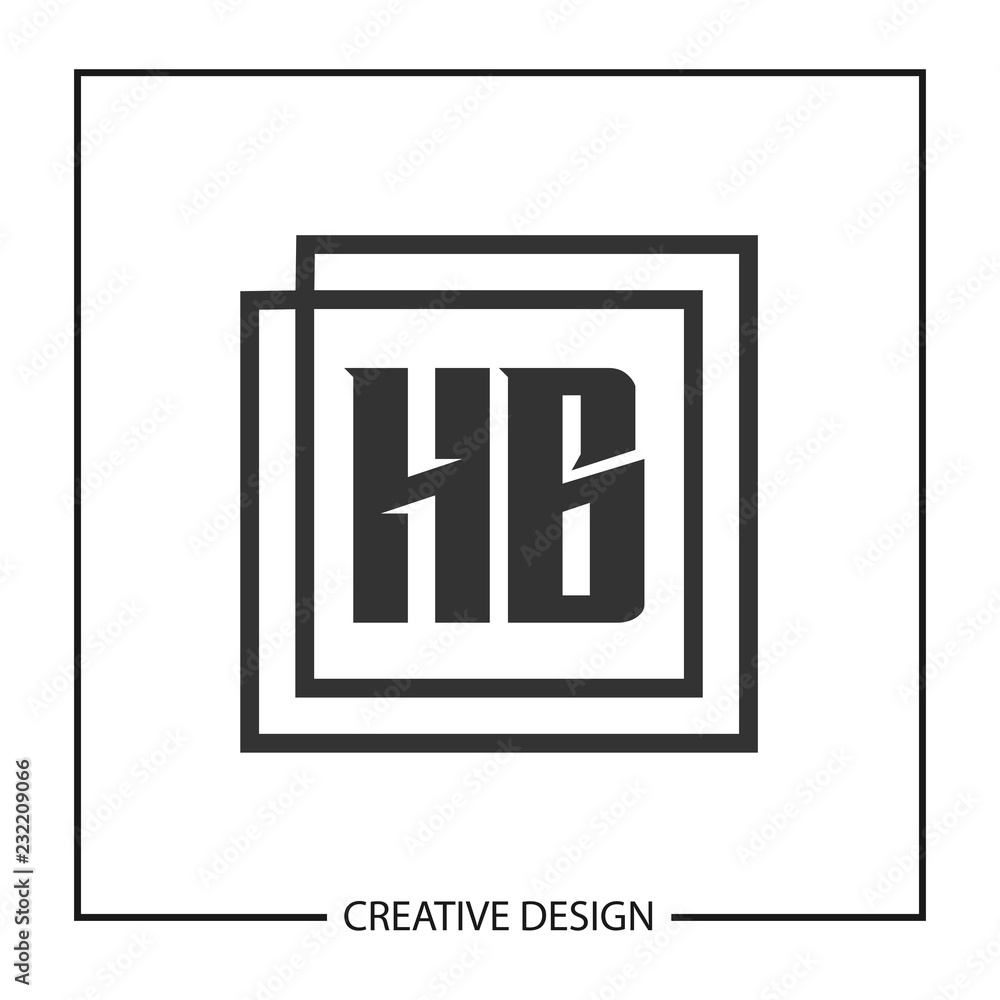 Initial Letter HB Logo Template Design Vector Illustration Initial Letter HB Logo Template Design Vector Illustration