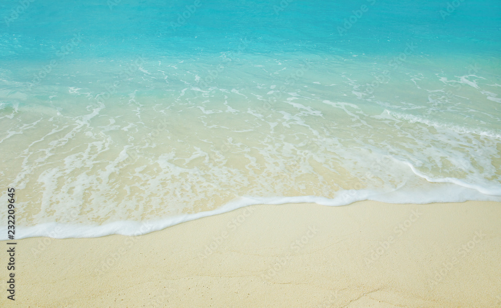 Sea wave on the sandy beach. Sea wave on the sandy beach.