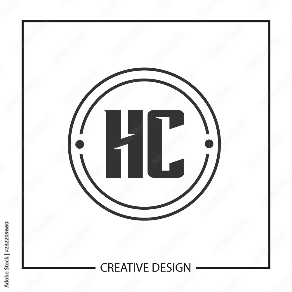 Obraz premium Initial Letter HC Logo Template Design Vector Illustration