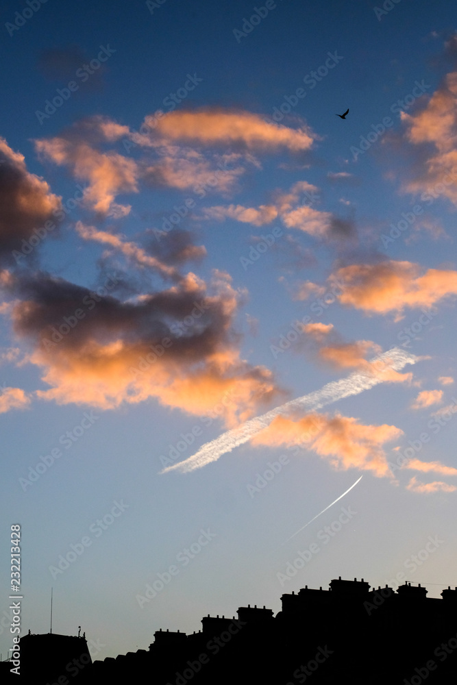 Sky with Clouds during Sunset
