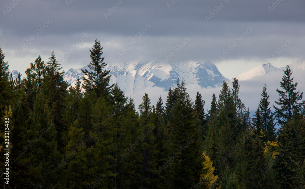 Rocky Mountains Winter Fall