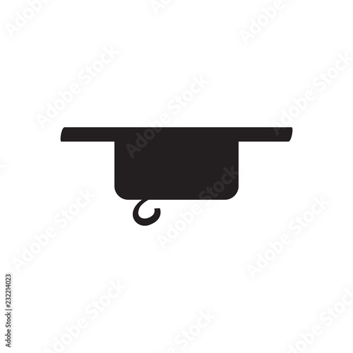 Isolated whole rest musical note. Vector illustration design