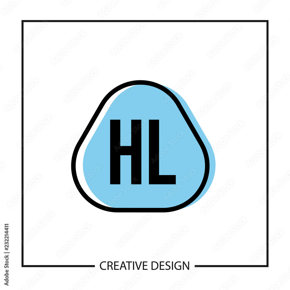 Initial Letter HL Logo Template Design Vector Illustration