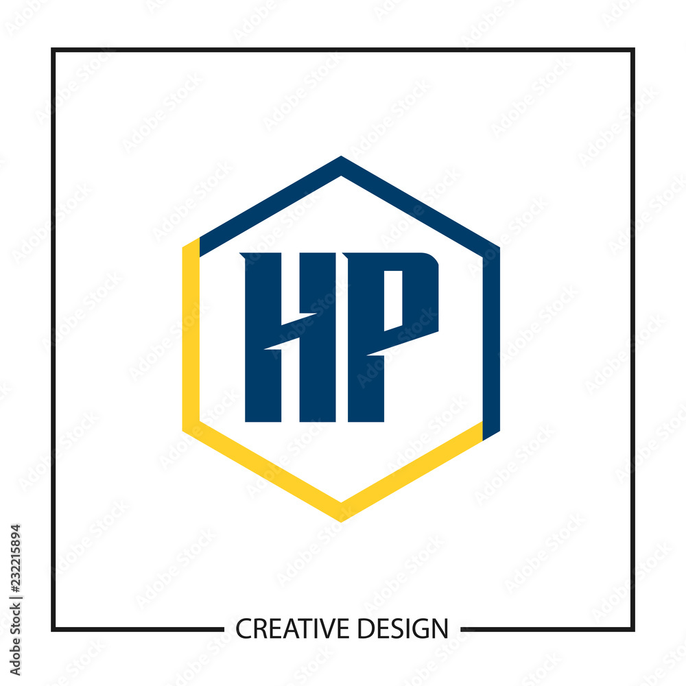 Obraz premium Initial Letter HP Logo template Design Vector Illustration