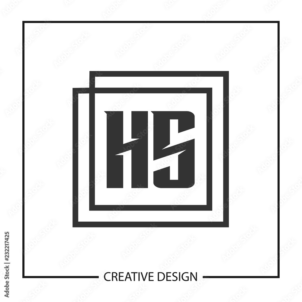 Initial Letter HS Logo template Design Vector Illustration Initial Letter HS Logo template Design Vector Illustration
