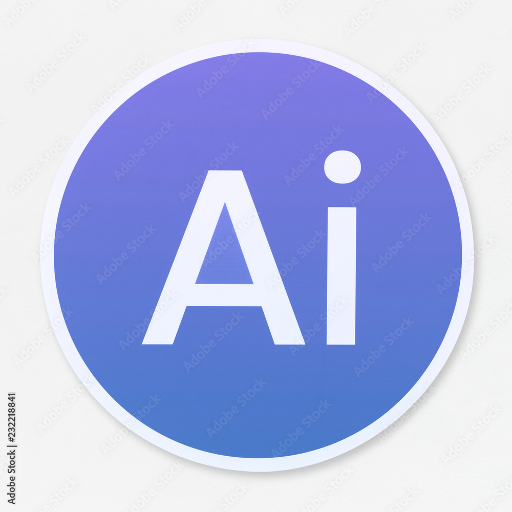 Isolated artificial Intelligence icon illustration Isolated artificial Intelligence icon illustration