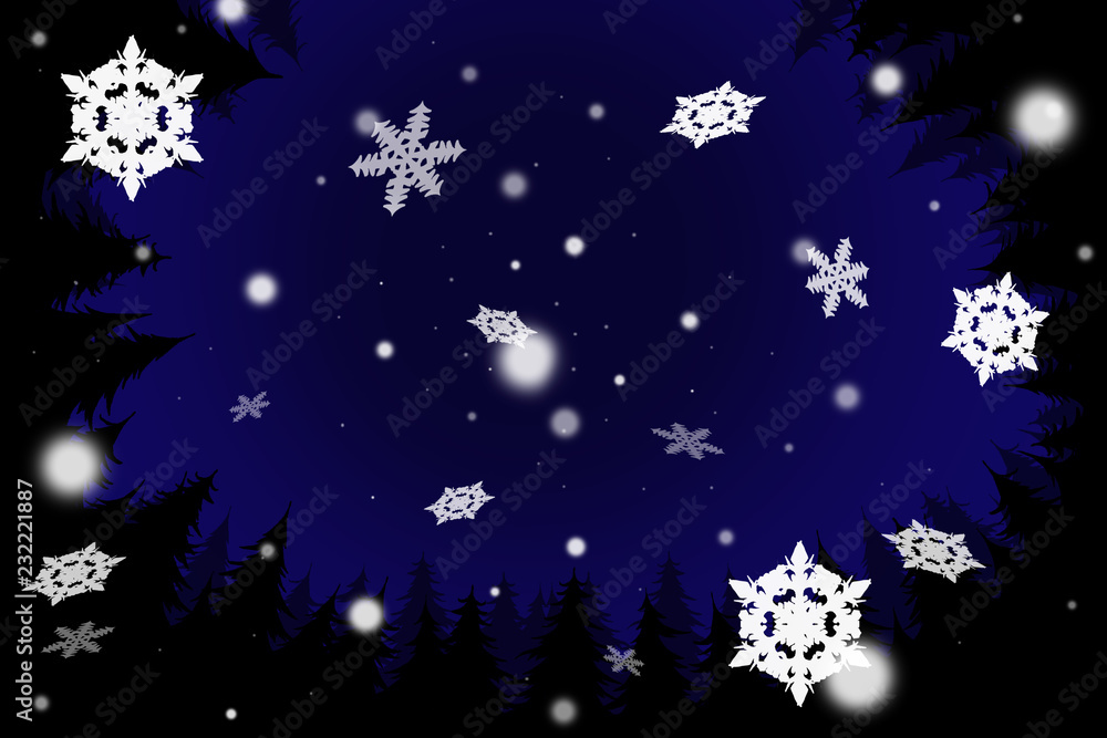 雪の背景 雪の背景