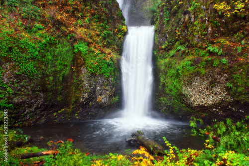 Multnomah Falls in Autumn