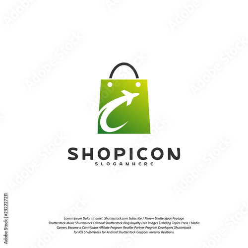 Travel Shop Logo Template Design Vector