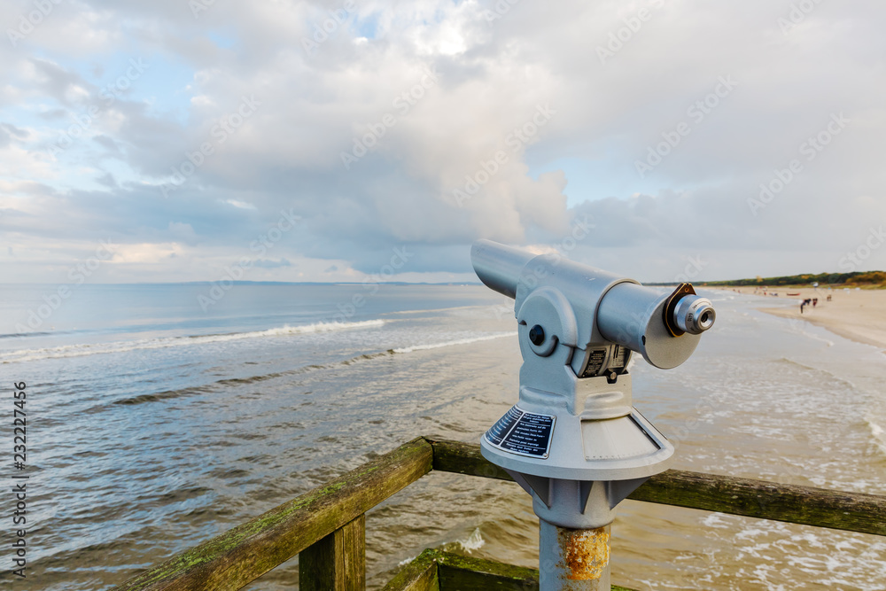 scenic telescope at the baltic seas