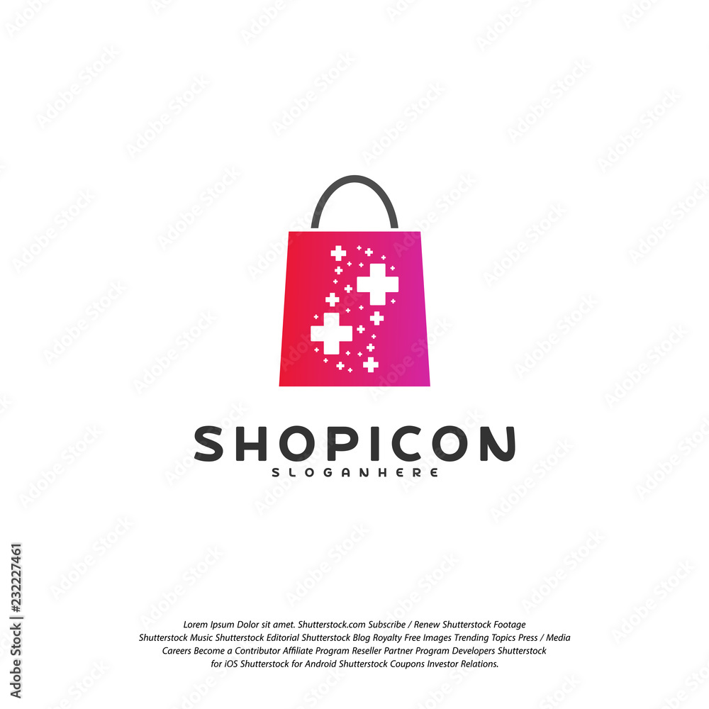 Health Plus Shop Logo Template Design Vector Health Plus Shop Logo Template Design Vector
