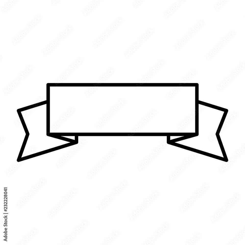 ribbon frame isolated icon ribbon frame isolated icon