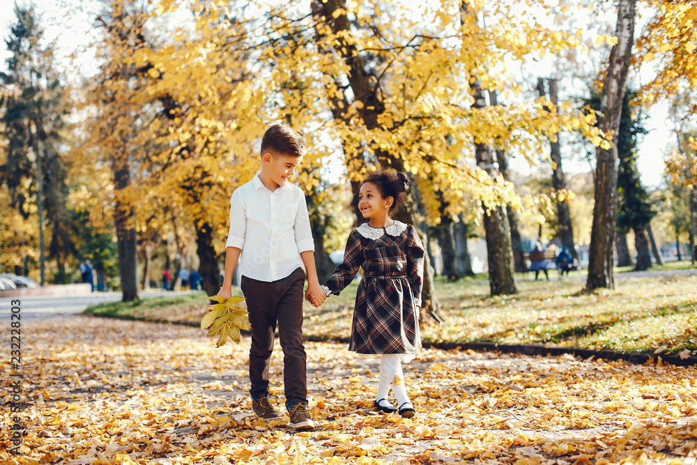 Fototapeta premium children in a park