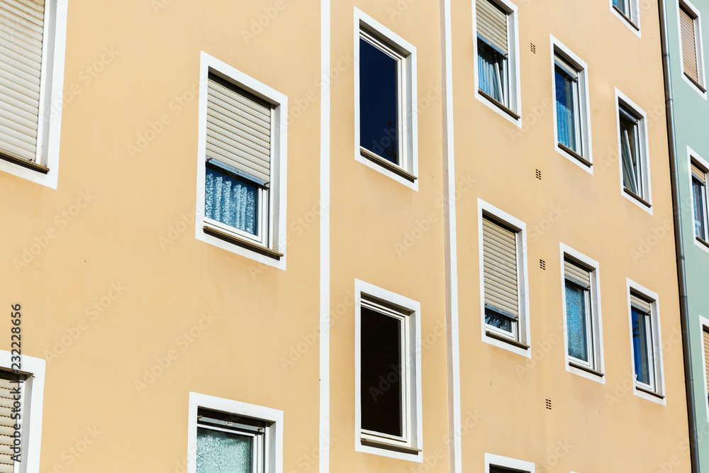 facade of an apartment block