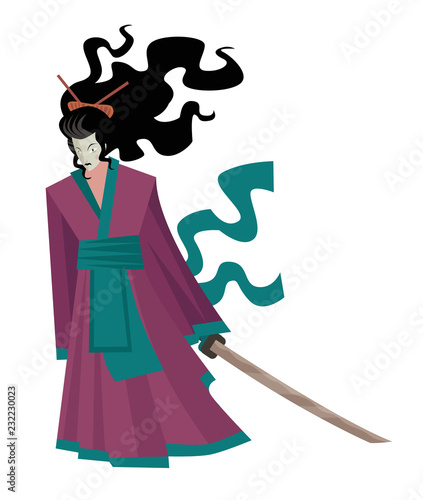 geisha female samurai warrior