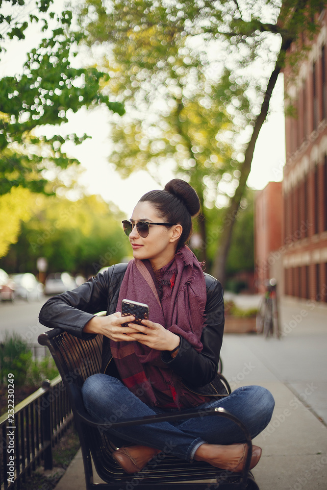 beautiful young girl with phone beautiful young girl with phone