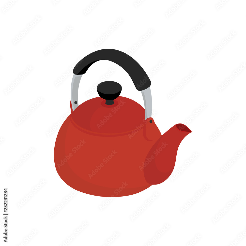 kettle icon in flat style isolated vector illustration on white transparent background kettle icon in flat style isolated vector illustration on white transparent background
