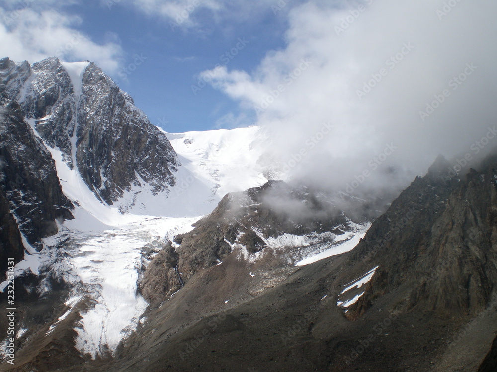 Glacier in Altai mountains