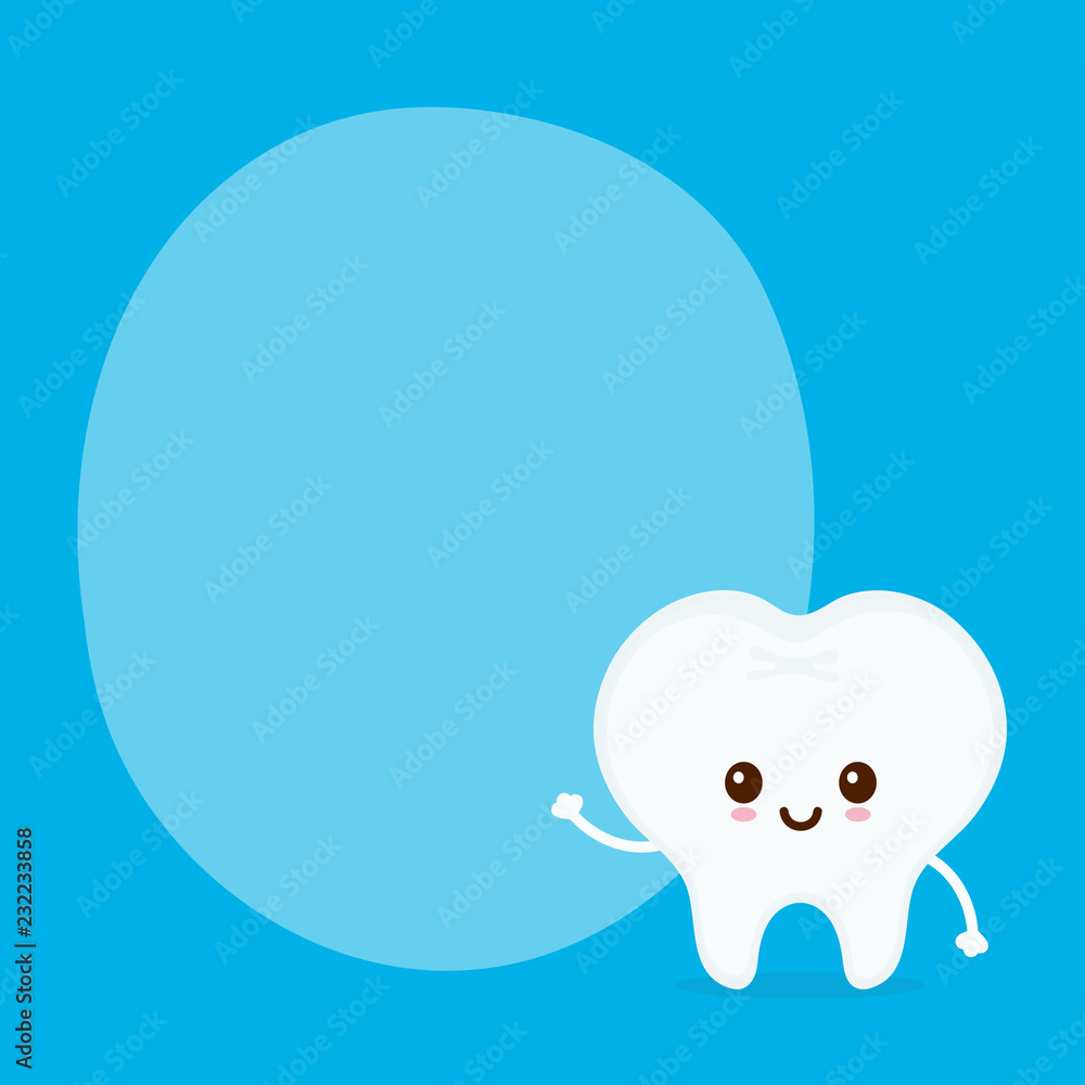 Strong happy healthy white tooth Strong happy healthy white tooth