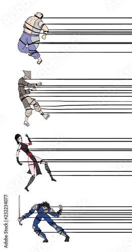 trapped characters illustration