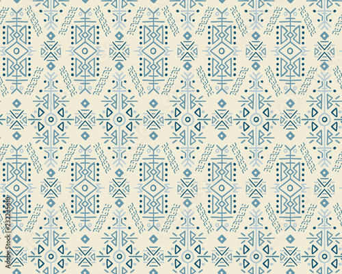 Christmas Ethnic Style Vector Seamless Pattern